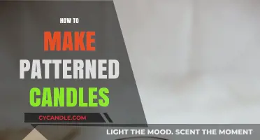 Crafting Unique Patterned Candles: A Step-by-Step DIY Guide