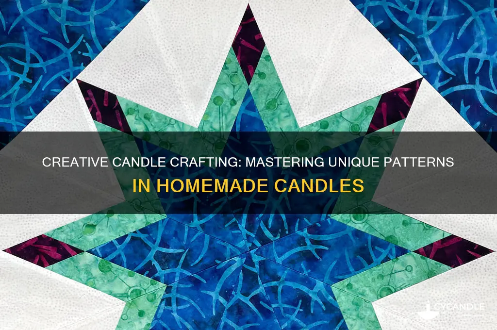 how to make patterns in homemade candles