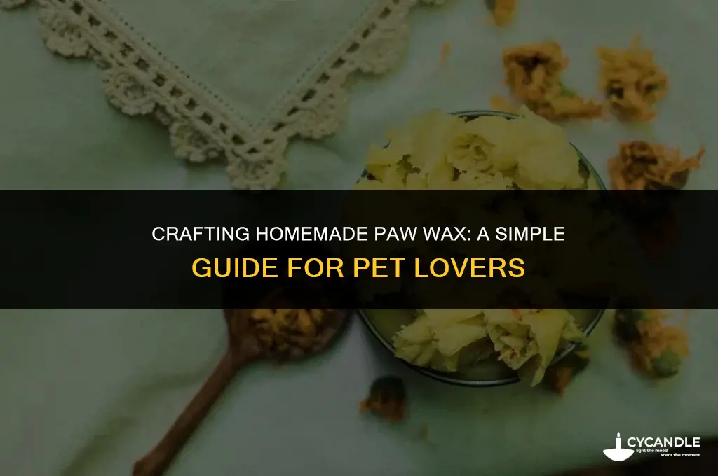 how to make paw wax