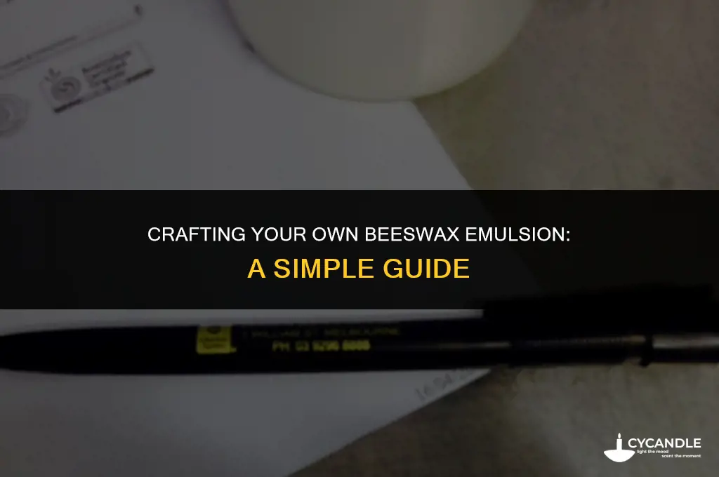 how to make pe wax emulsion