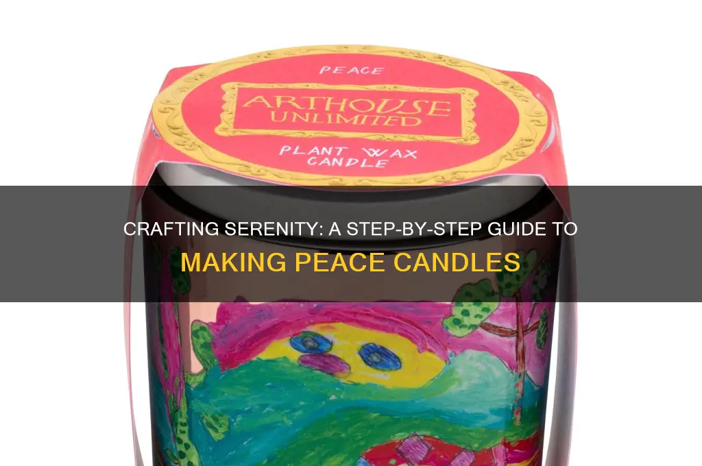 how to make peace candles
