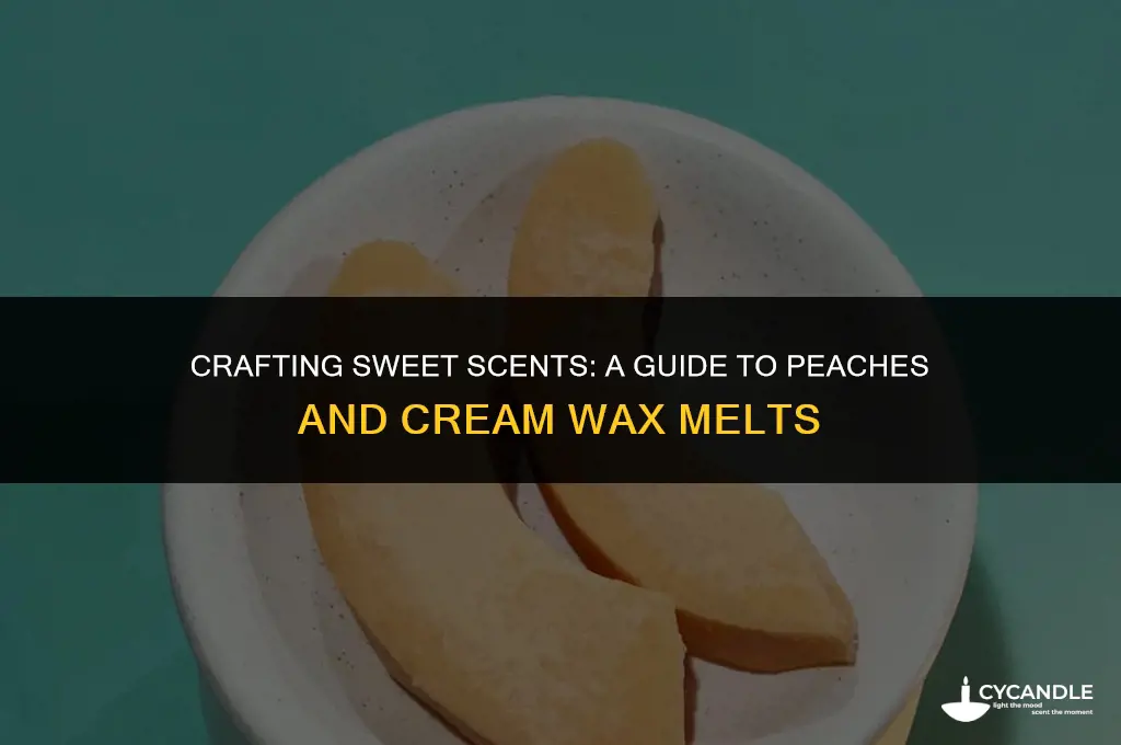 how to make peaches and cream wax melts