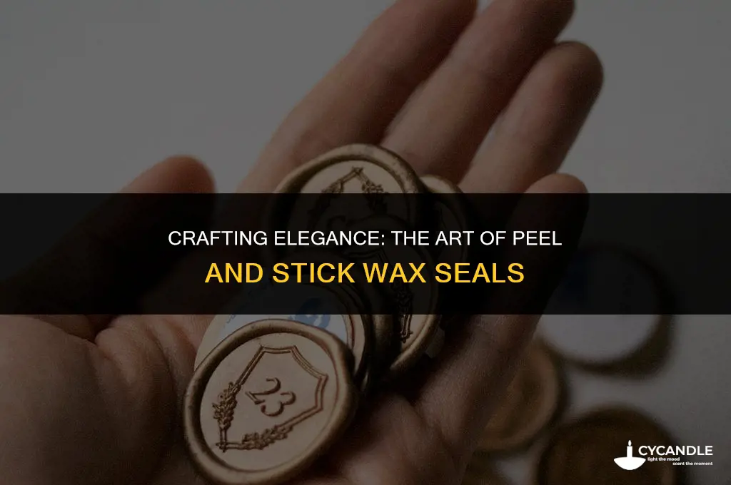 how to make peel and stick wax seals