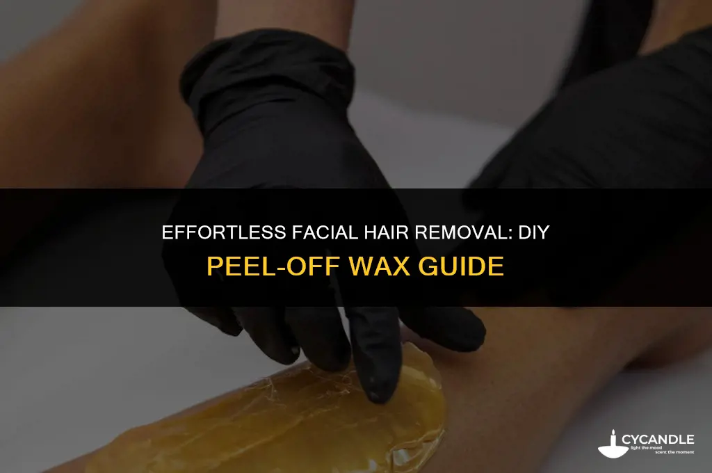 how to make peel off wax for face