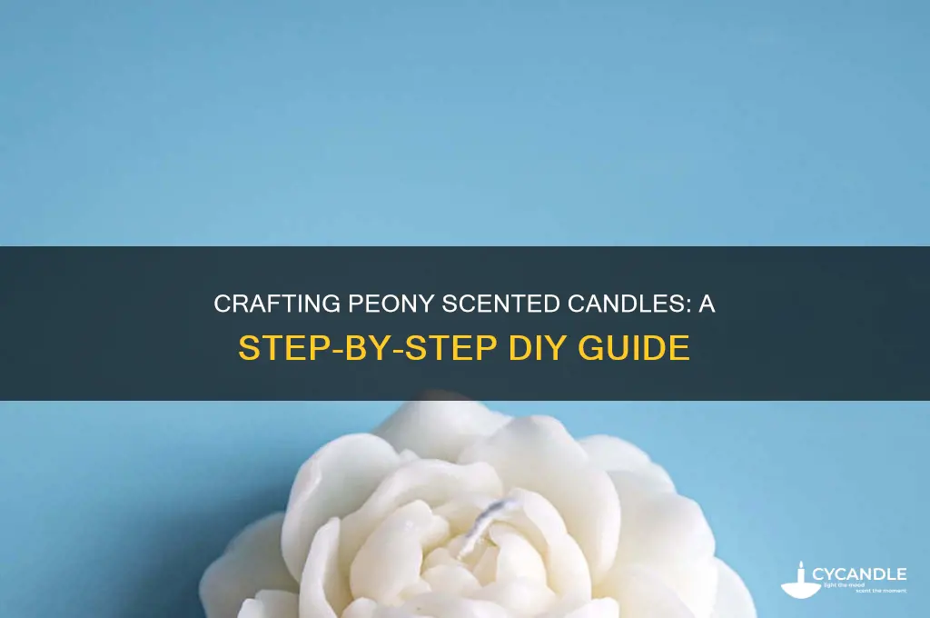 how to make peony scented candles