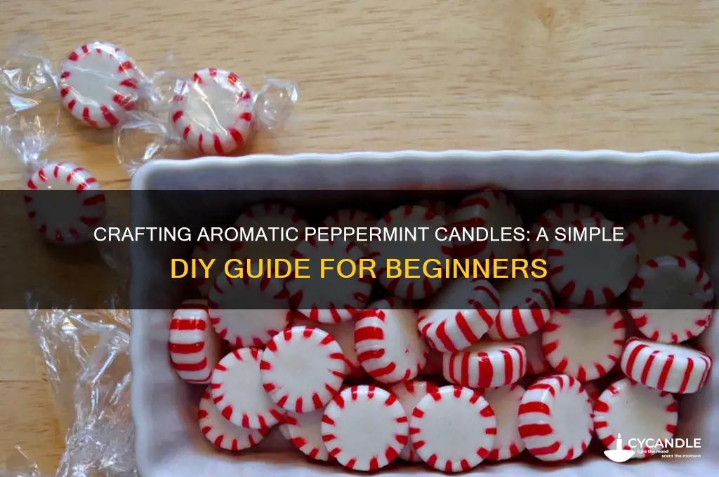 how to make peppermin t candles