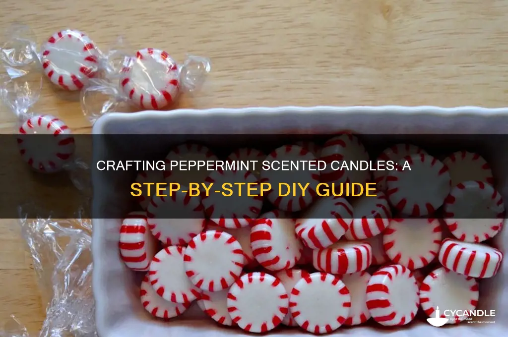 how to make peppermint scented candles