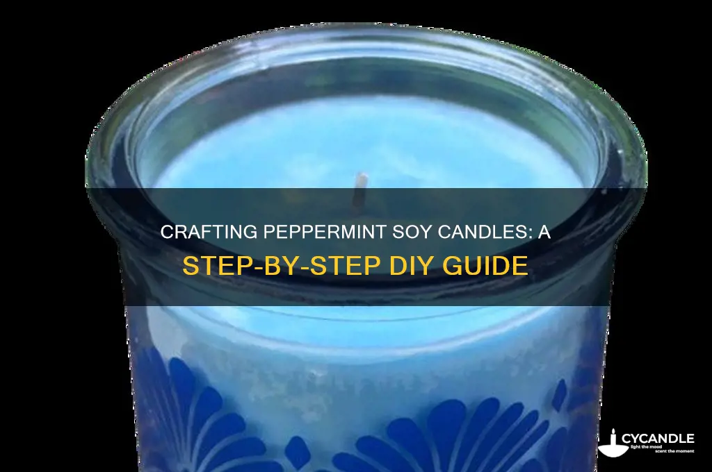 how to make peppermint soy candles