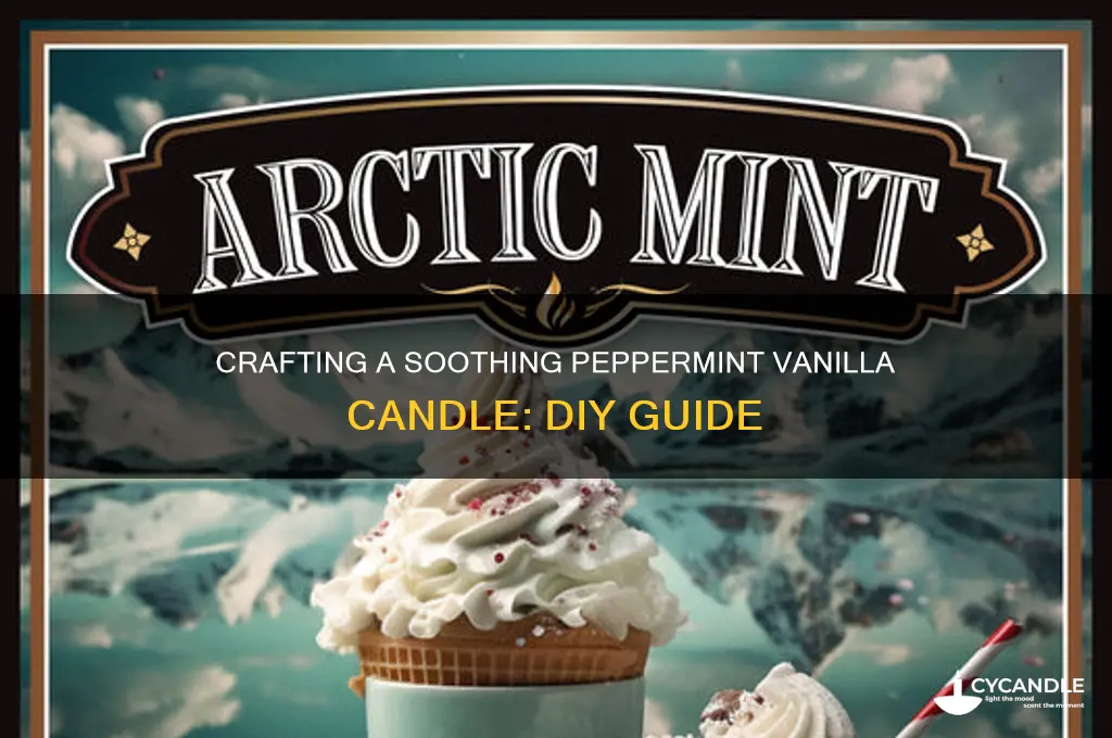 how to make peppermint vanilla candle