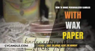 Crafting Unique Personalized Candles Using Wax Paper: A Creative DIY Guide