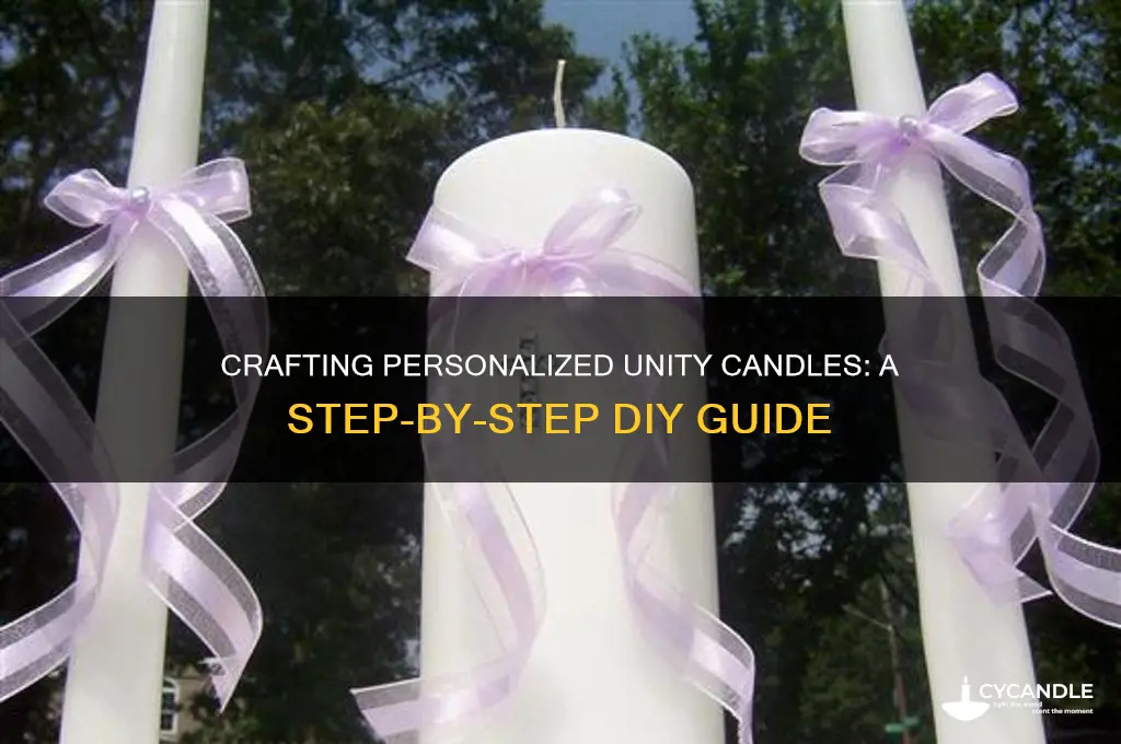 how to make personalized unity candles