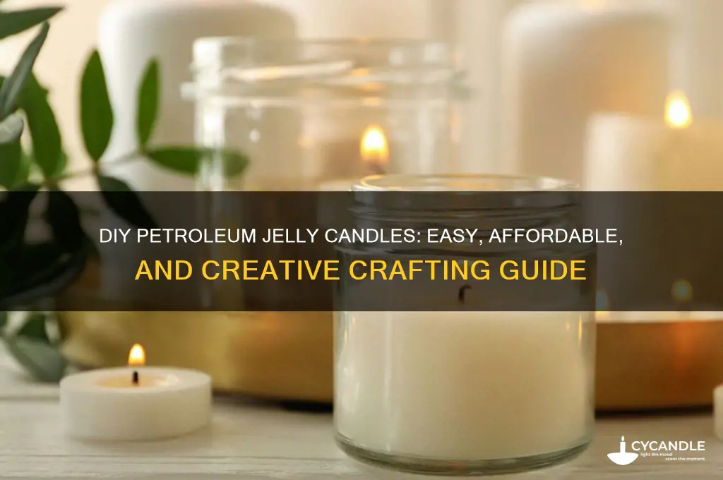 how to make petroleum jelly candles