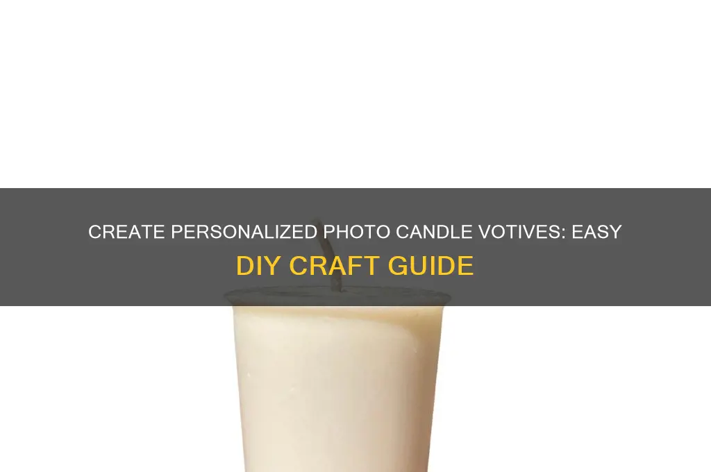 how to make photo candle votives