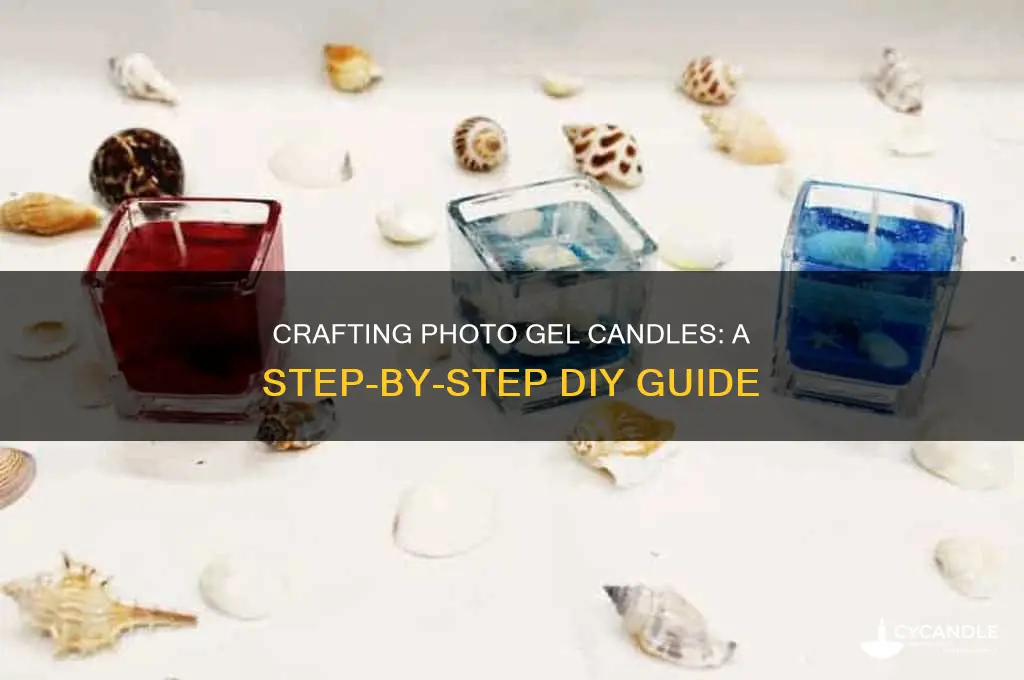 how to make photo gel candles
