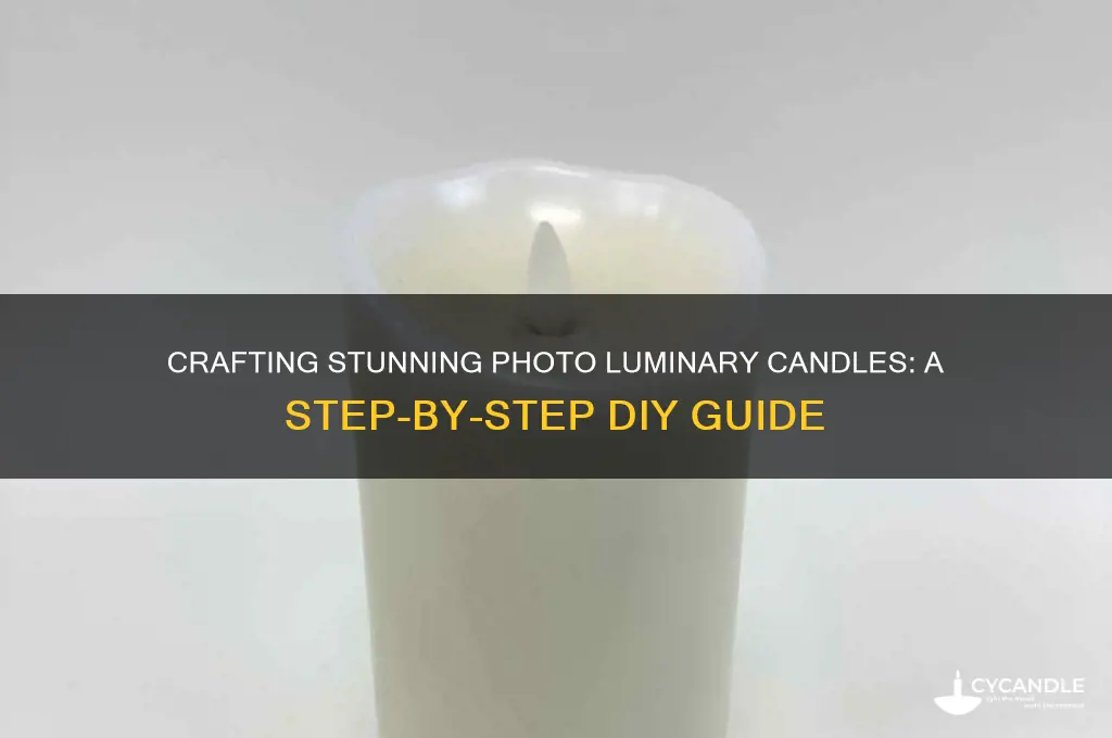 how to make photo luminary candle