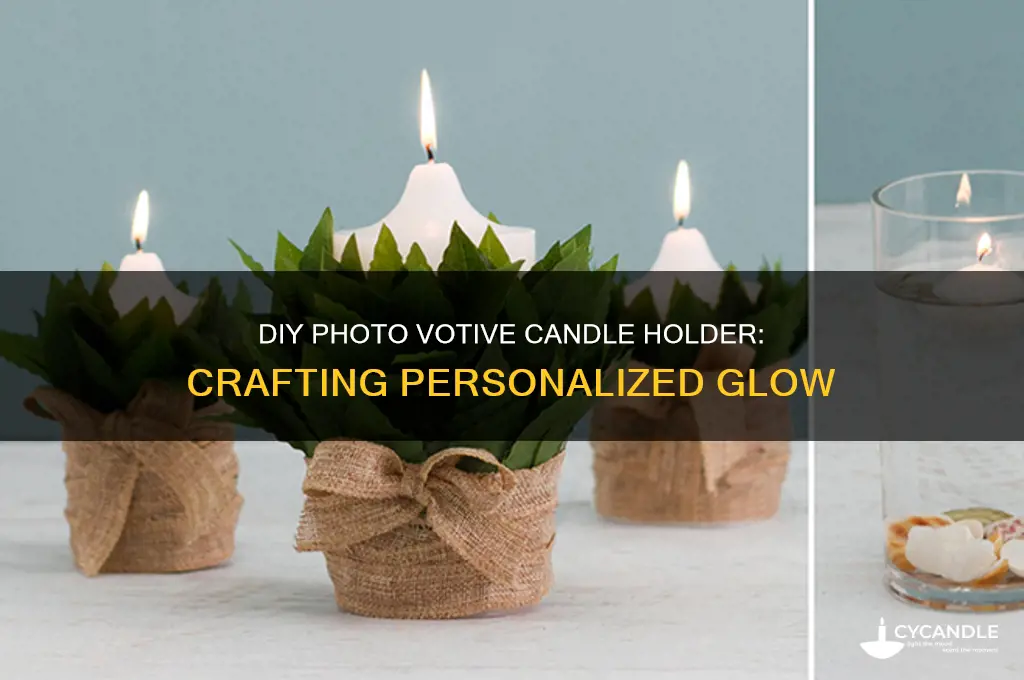 how to make photo votive candle holder