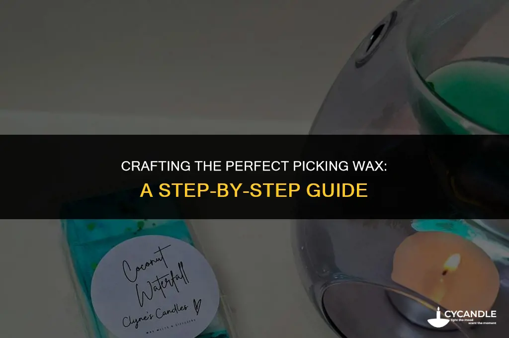 how to make pickin wax