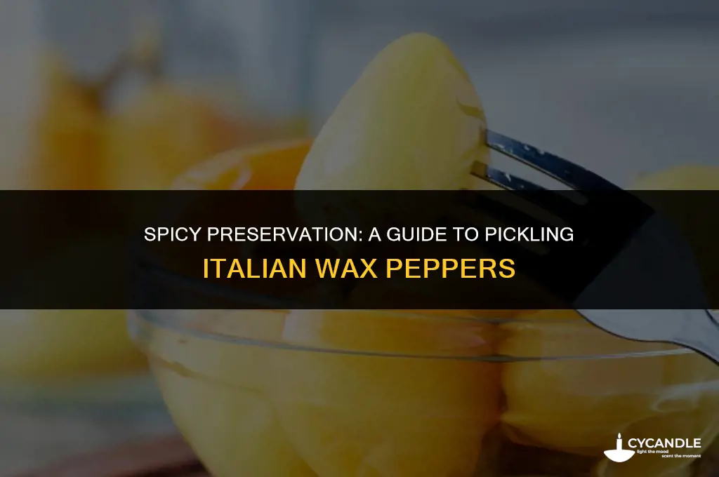 how to make pickled italian wax peppers
