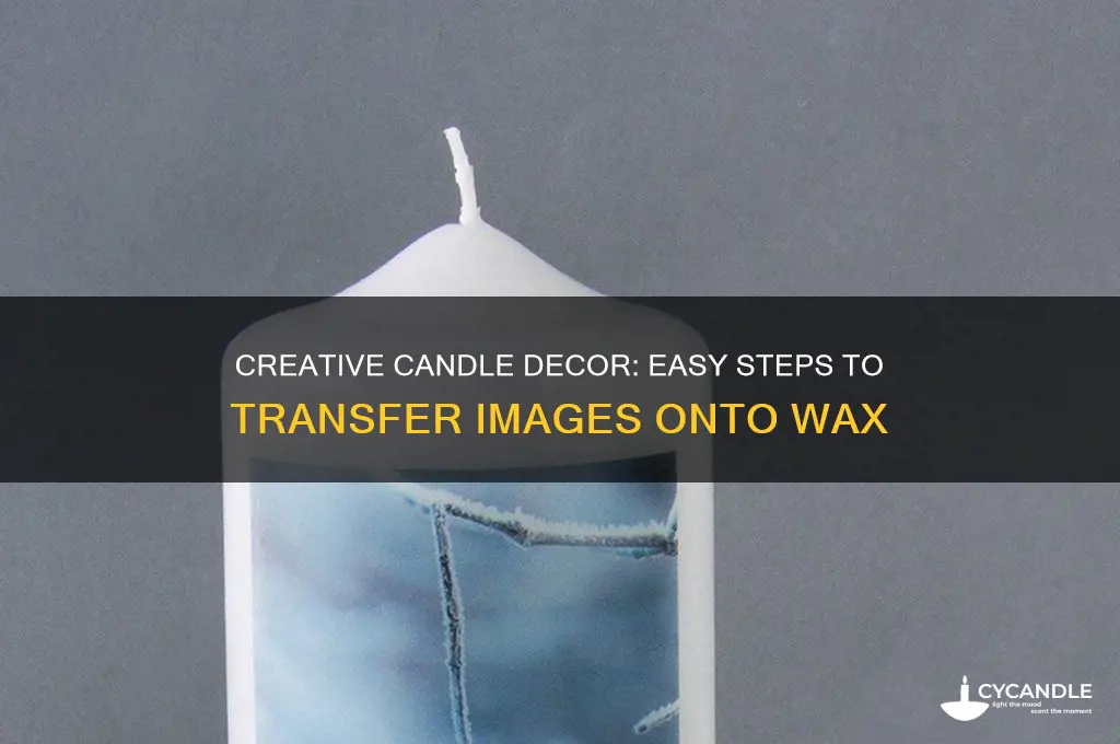 how to make picture on candle