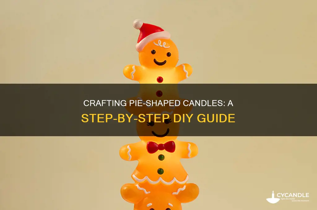 how to make pie shaped candles