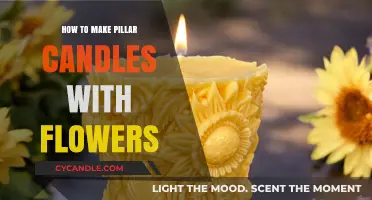 Crafting Elegant Pillar Candles with Embedded Floral Designs