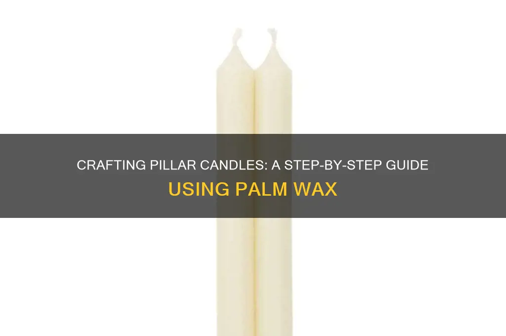 how to make pillar candles with palm wax