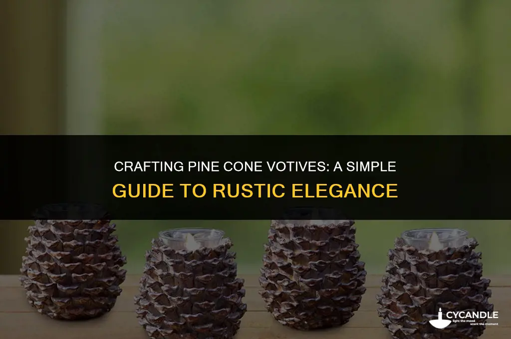 how to make pine cone votives