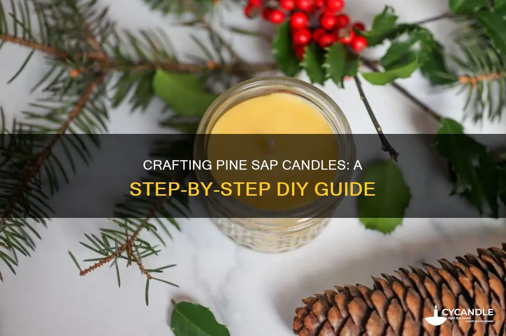 how to make pine sap candles