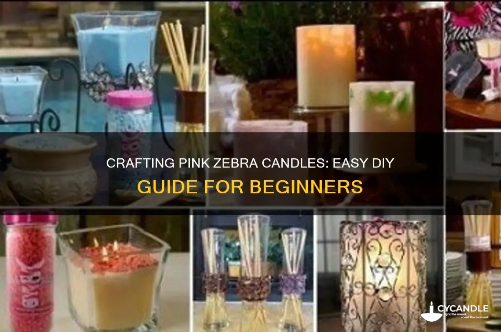 how to make pink zebra candles