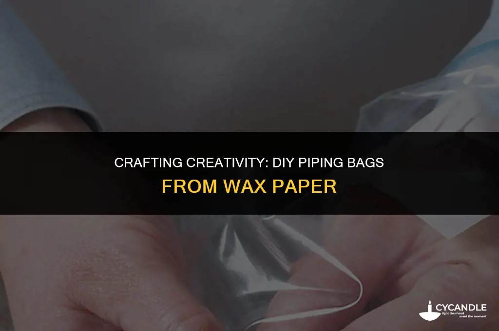 how to make piping bag from wax paper