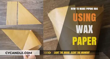 Crafting Your Own Piping Bag: A Simple Guide with Wax Paper