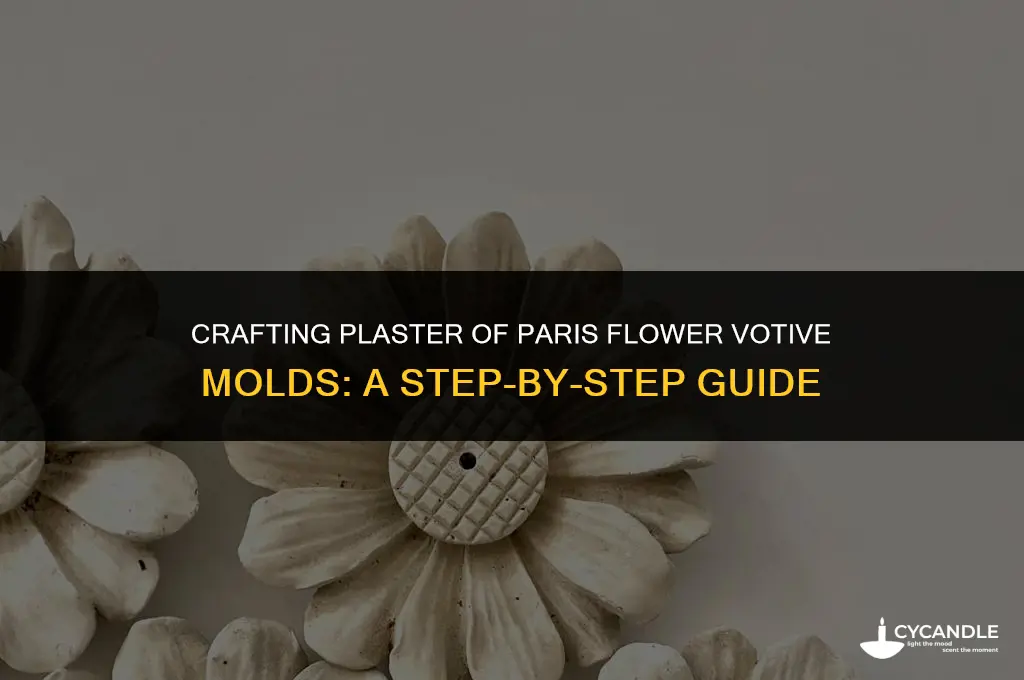 how to make plaster of paris flower votive mold
