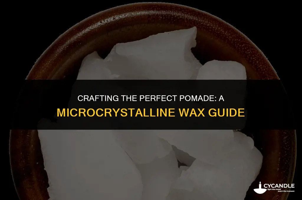 how to make pomade with microcrystalin wax