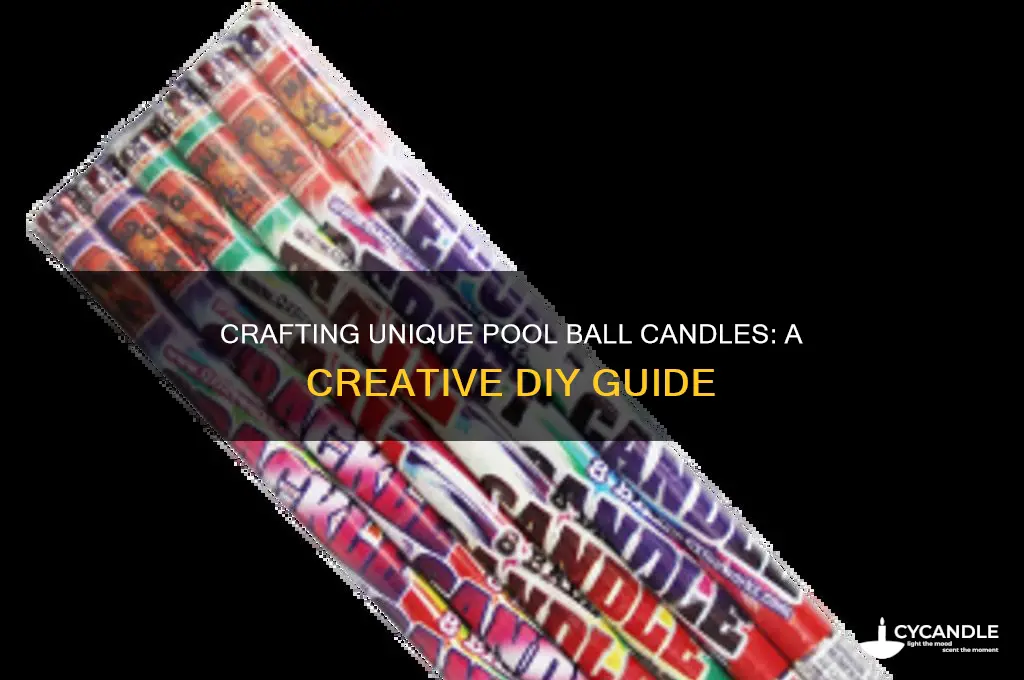how to make pool ball candles