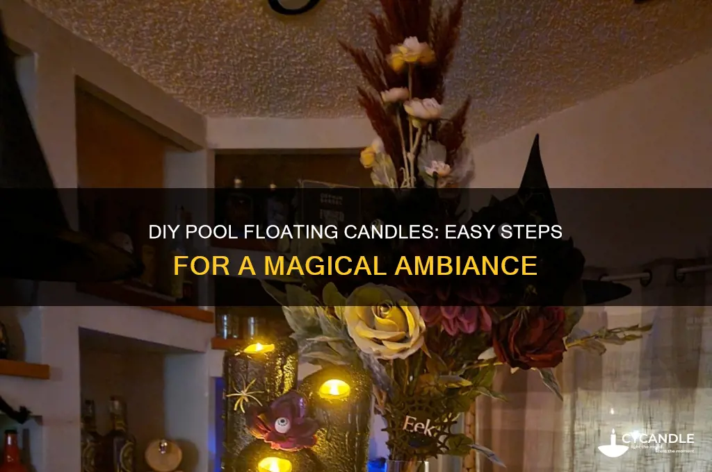 how to make pool floating candles