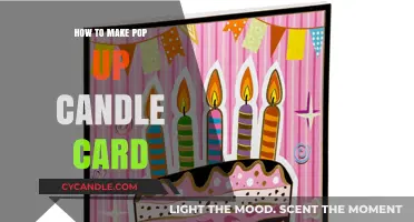 Crafting a Pop-Up Candle Card: Easy DIY Tutorial