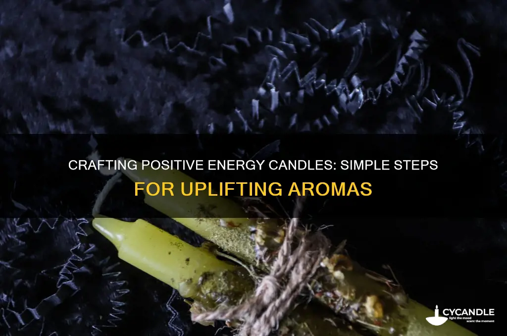 how to make positive energy candles