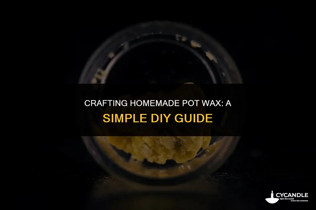 how to make pot wax
