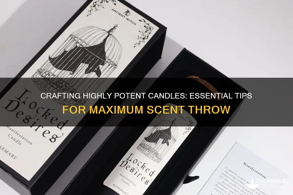how to make potent candles