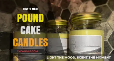 Crafting Sweetly Scented Pound Cake Candles: A DIY Guide
