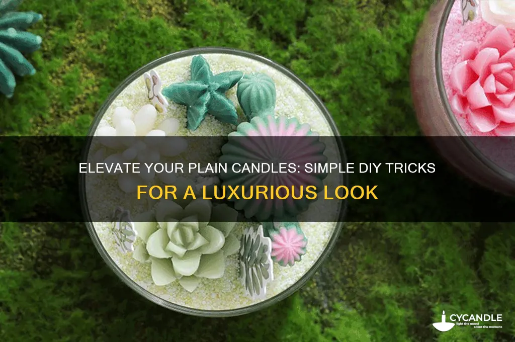 how to make ppain candles look fancy