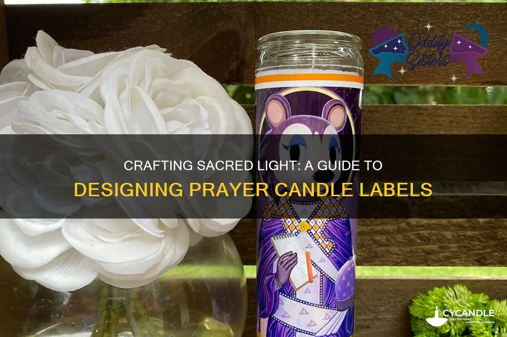 how to make prayer candle labels