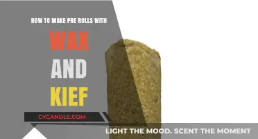 Crafting Perfection: A Guide to Making Pre-Rolls with Wax and Kief