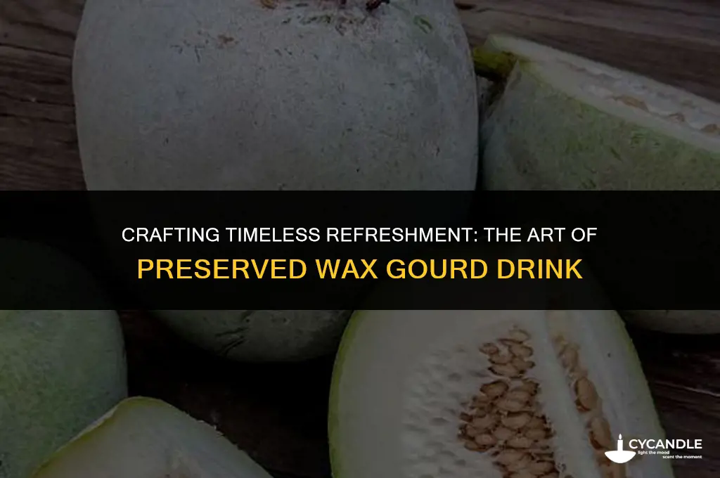 how to make preserved wax gourd drink