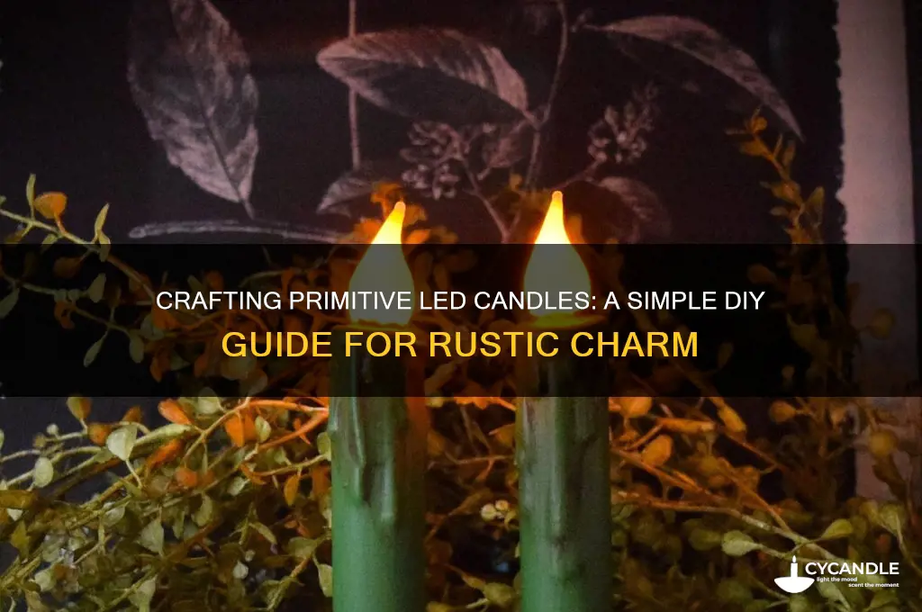 how to make primitive led candles
