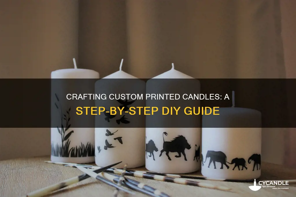 how to make printed candles