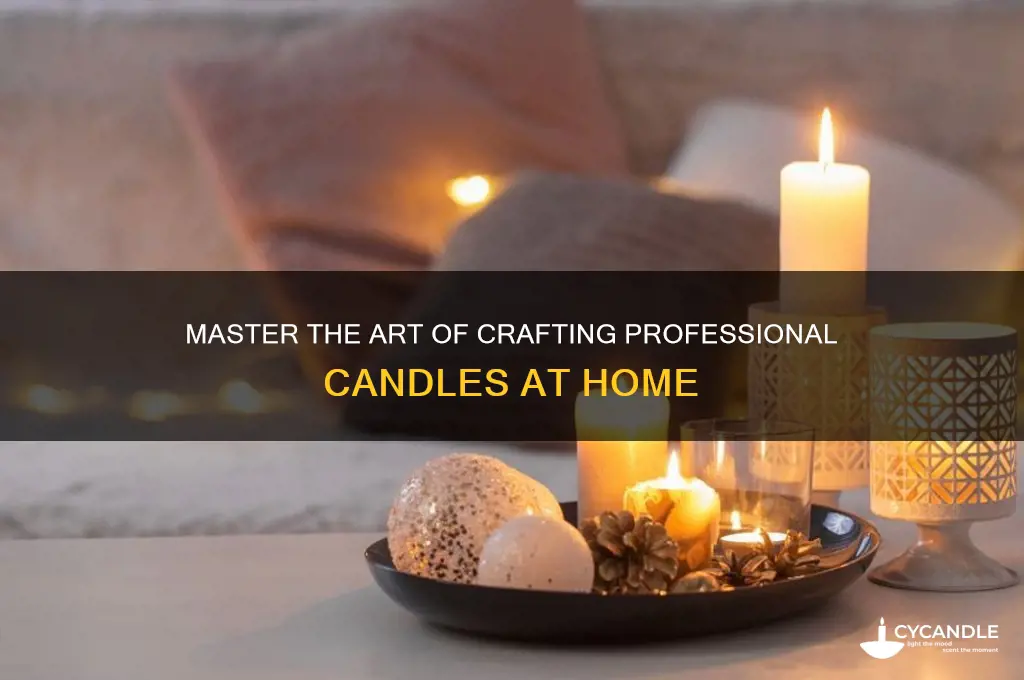 how to make professional candles