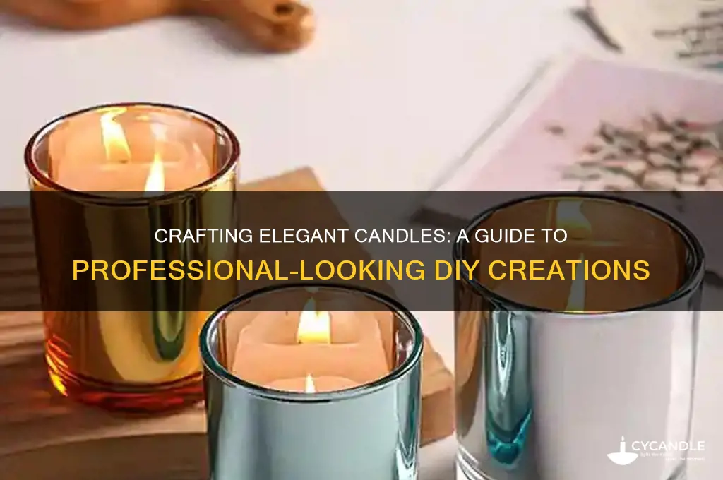 how to make professional look candles