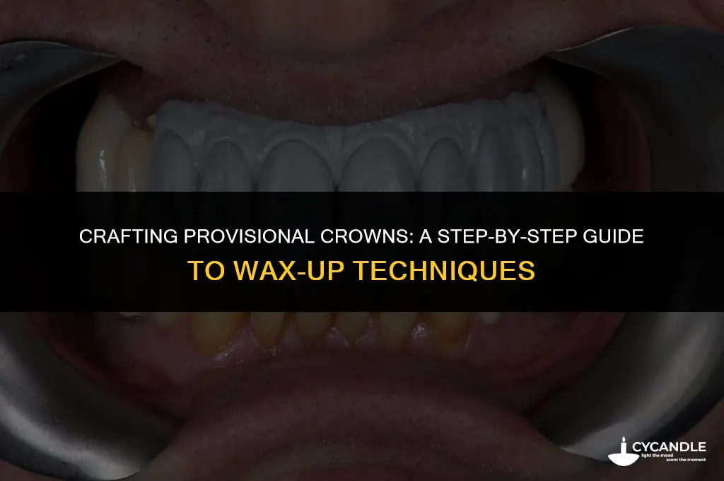 how to make provisional off wax up