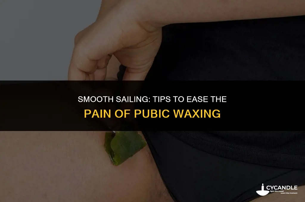 how to make pubic waxing less painful